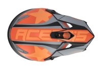 Acerbis Helm Steel Junior schwarz-orange