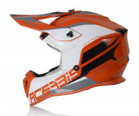 Acerbis Helm Linear orange-weiß