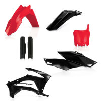 Acerbis Plastik Full Kit Honda rot-schwarz / 6tlg.