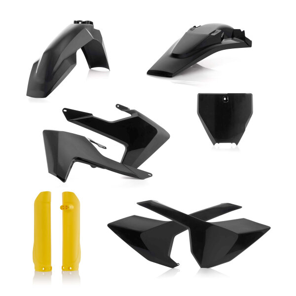 Acerbis Plastik Full Kit (kompatibler Zubehörartikel) für Husqvarna schwarz-gelb / 6tlg.