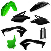 Acerbis Plastik Full Kit Kawasaki EU schwarz-grün /...