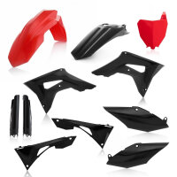 Acerbis Plastik Full Kit Honda rot-schwarz / 7tlg.