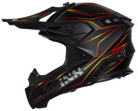 Motocrosshelm iXS189FG 2.0 matt schwarz-rot 2XL